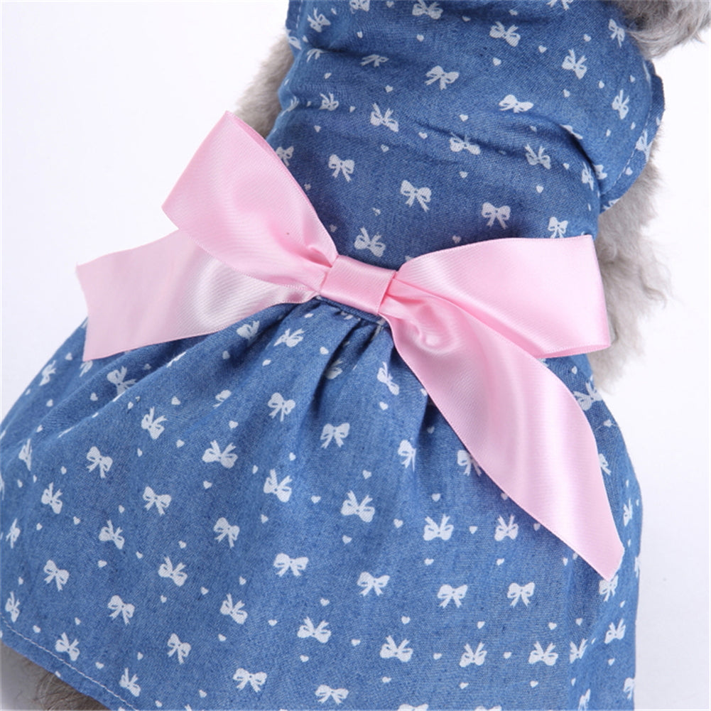 Pet Clothes Bow Skirt Summer Dress