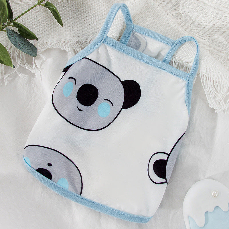 Strawberry Vest Puppy Thin Spring And Autumn Clothes