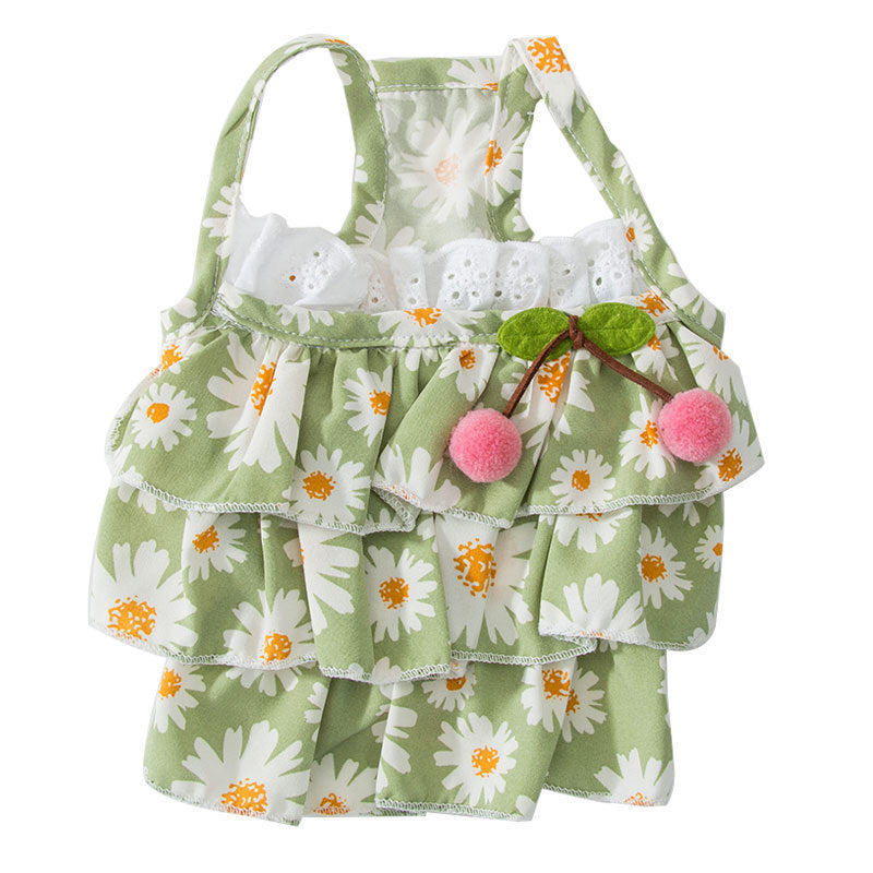 Summer Cat little Daisy Suspender Dress