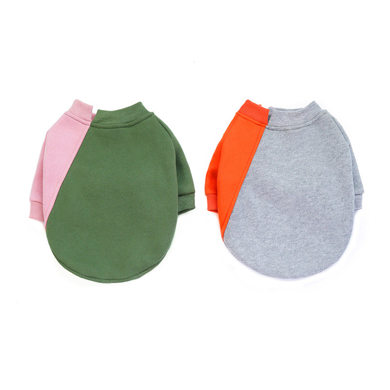 Fleece Soft Touch Contrast Stitching Pet Sweater