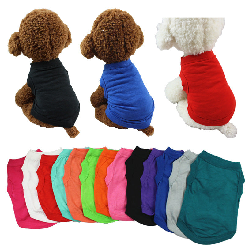 Pure Cotton Dog Vest Pet Clothes