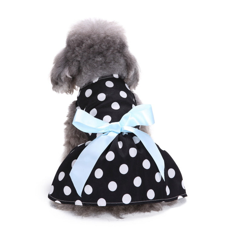 Polka Dot Pet Clothes Skirt Summer Dress Watermelon Skirt Pet Summer Dress Dog Clothes Strawberry Skirt