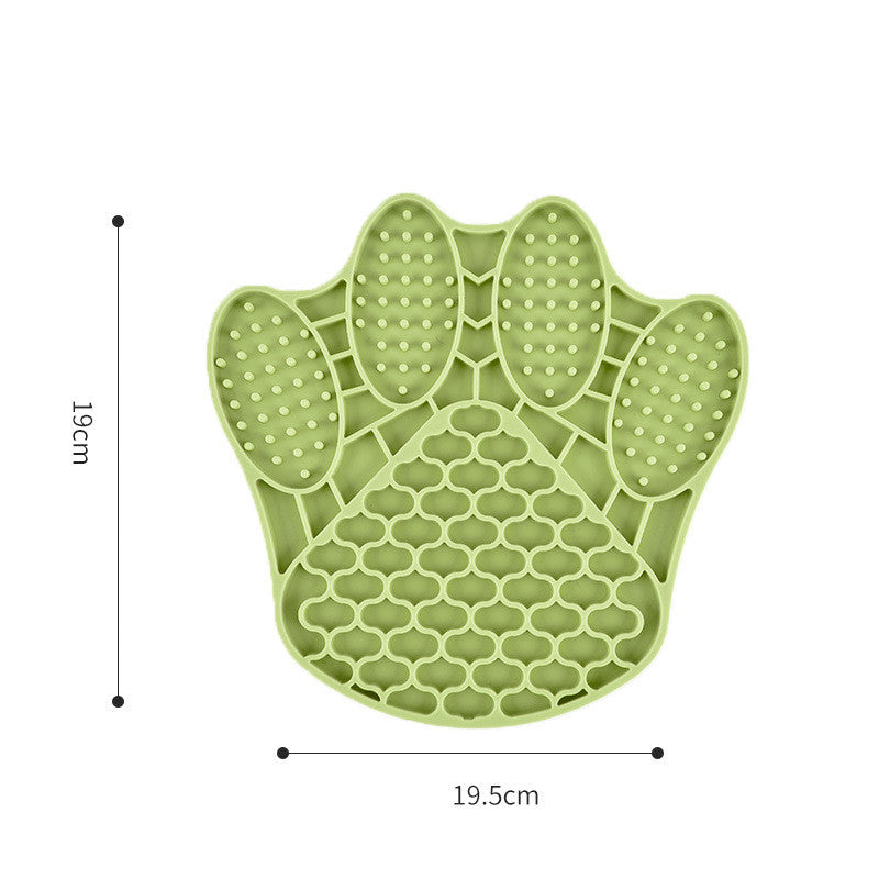 New Silicone Dog Licking Mat Pet Feeding Bowl Slow Food Cat Plate Dog Silicone Slow Food Mat Anti-Choke Bowl
