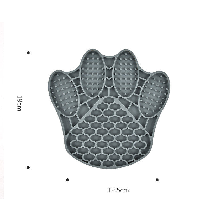 New Silicone Dog Licking Mat Pet Feeding Bowl Slow Food Cat Plate Dog Silicone Slow Food Mat Anti-Choke Bowl