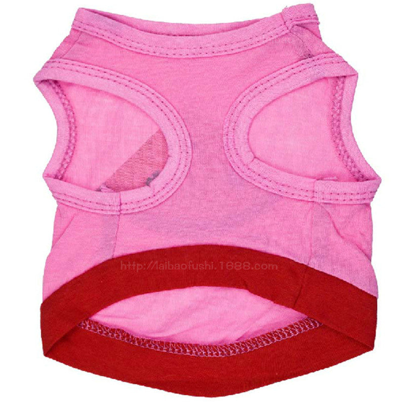 Cotton Jersey Printed Sweet and Cute Pink Watermelon Series Vest