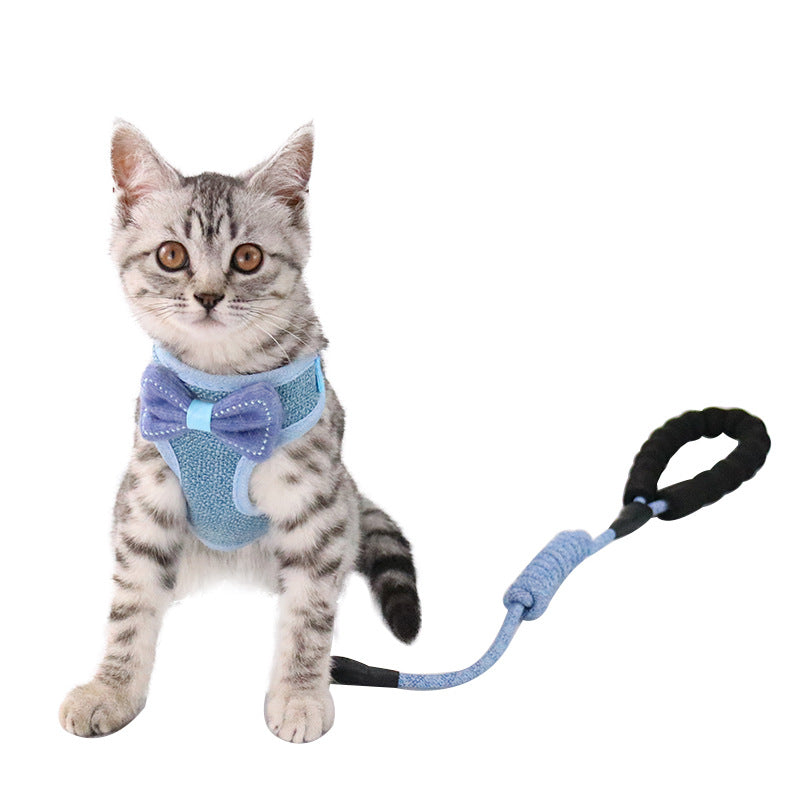 Anti-Breakaway Adjustable Bow-Knot Vest Cat Rope