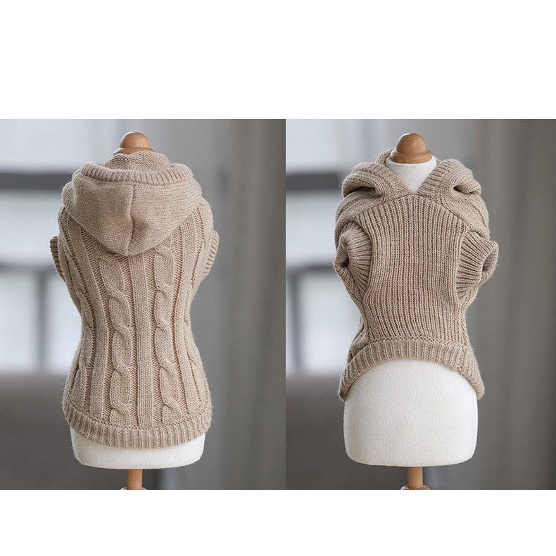 Short Hairless Warm Sweater For Cute Kittens And Dogs