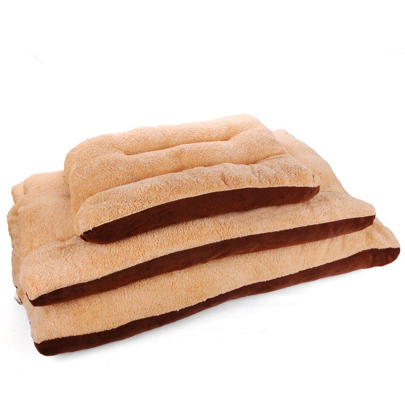 Autumn And Winter Fully Removable And Washable Square Lamb Velvet Pet Kennel Mat