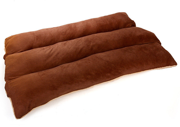 Autumn And Winter Fully Removable And Washable Square Lamb Velvet Pet Kennel Mat