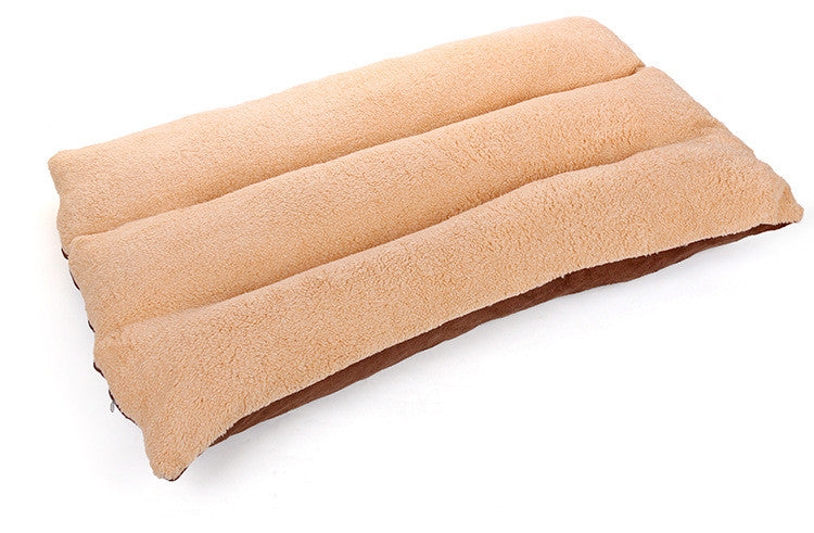 Autumn And Winter Fully Removable And Washable Square Lamb Velvet Pet Kennel Mat