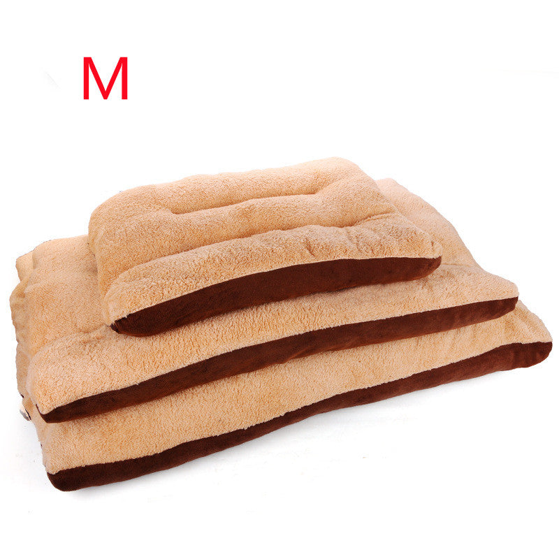 Autumn And Winter Fully Removable And Washable Square Lamb Velvet Pet Kennel Mat