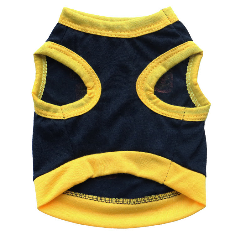 Pet Supplies Dog Clothing Cotton Jersey Printed Sports Small Dog Vest