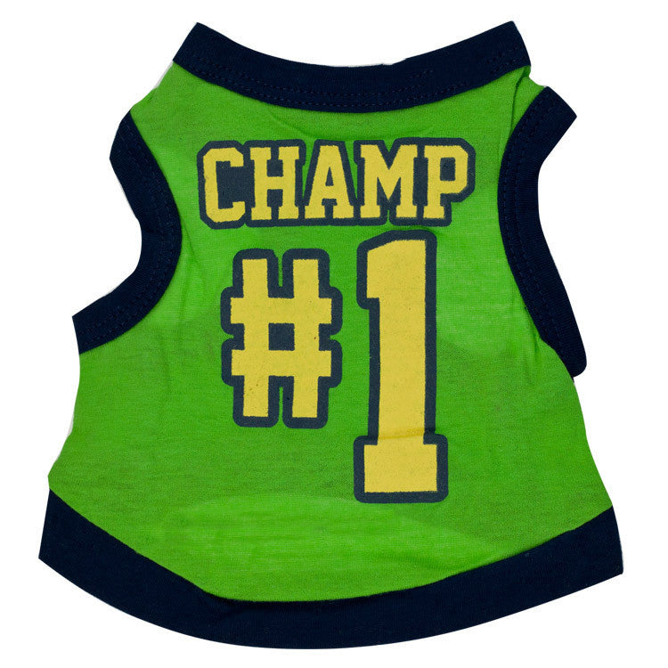 Pet Supplies Dog Clothing Cotton Jersey Printed Sports Small Dog Vest