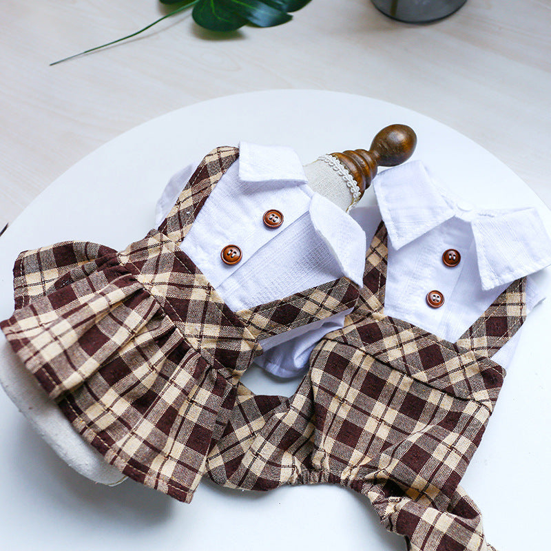 Spring Summer Pet Clothing Couples Lovers' Dog Cat Clothes