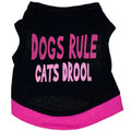 Pet Supplies Dog Clothing Cotton Black Printed Pink Letter Vest