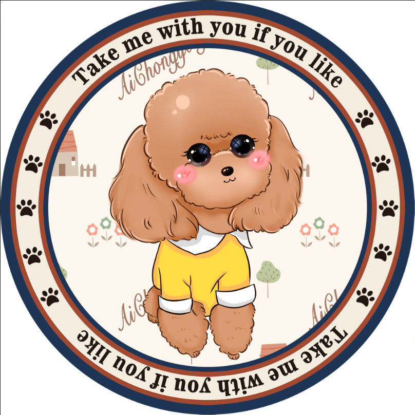Round Pet Mat Summer Childrens Home Four Seasons Universal Non-slip Cartoon Dog Carpet