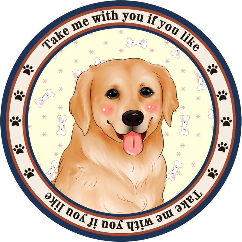 Round Pet Mat Summer Childrens Home Four Seasons Universal Non-slip Cartoon Dog Carpet