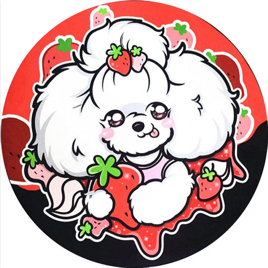Round Pet Mat Summer Childrens Home Four Seasons Universal Non-slip Cartoon Dog Carpet