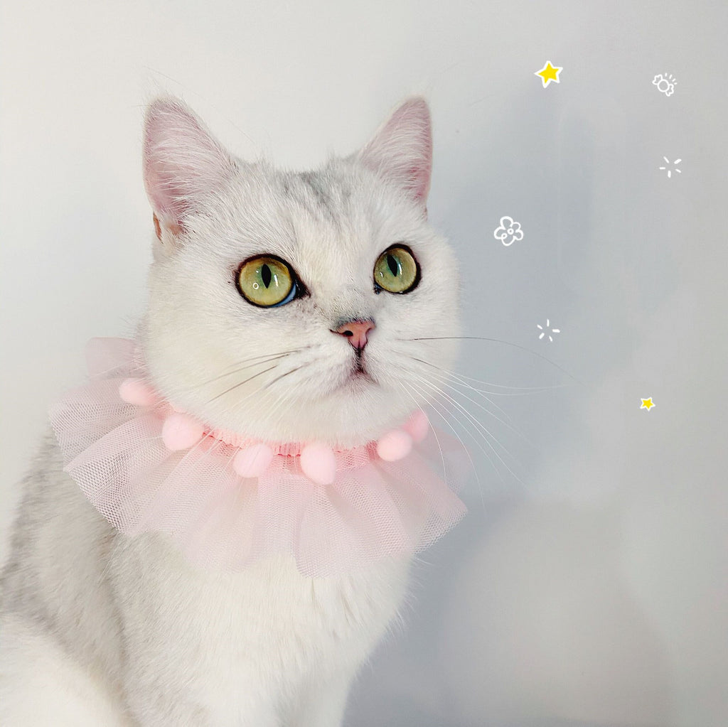 Lace Princess Pet Adjustable Collar Collar Cat Dog Photo Accessories Asian Chinese Style Necklace