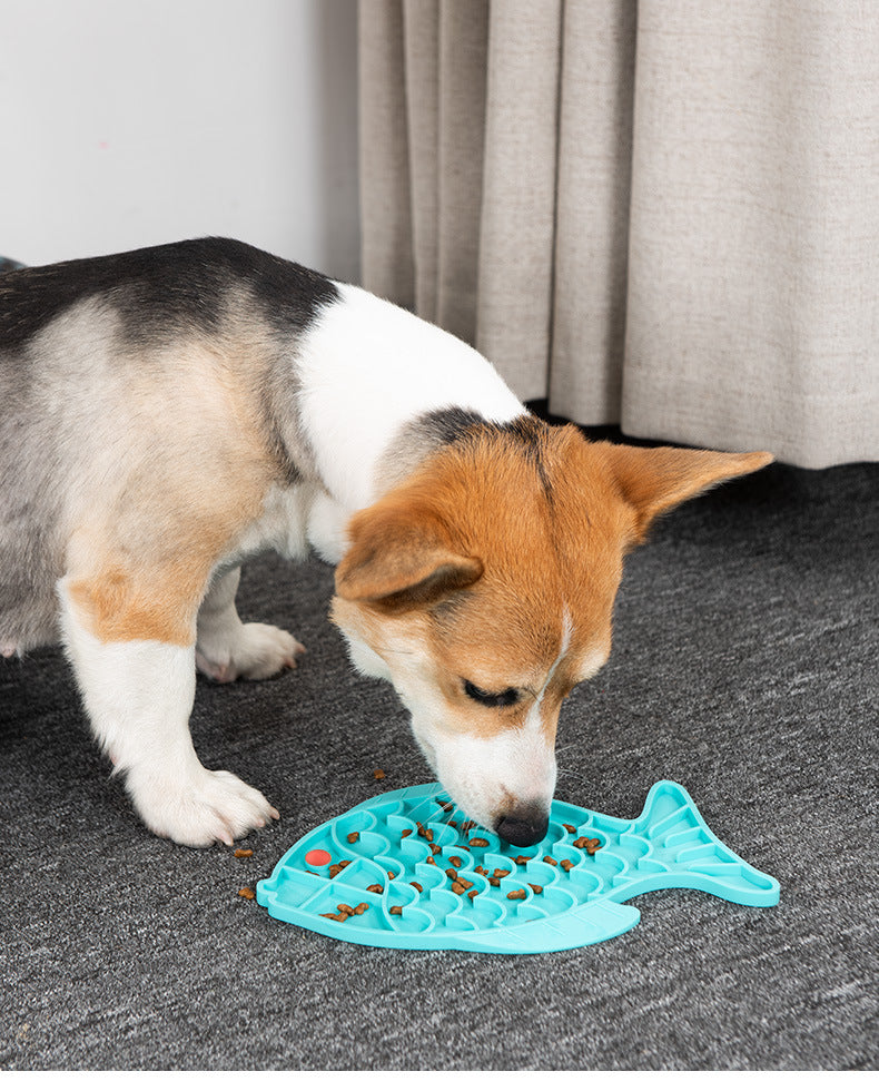 New Food Licking Mat Cat Bowl Pet Dinner Plate Dog Silicone Pet Slow Food Plate Slow Food Bowl Dog Licking Plate Mat