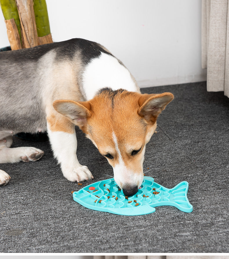 New Food Licking Mat Cat Bowl Pet Dinner Plate Dog Silicone Pet Slow Food Plate Slow Food Bowl Dog Licking Plate Mat