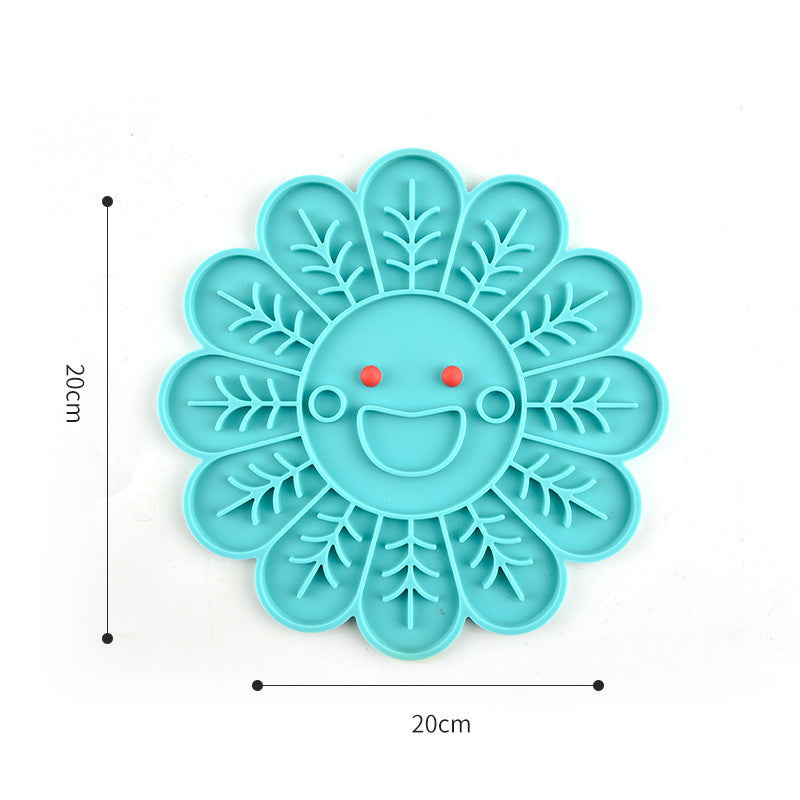 New Food Licking Mat Cat Bowl Pet Dinner Plate Dog Silicone Pet Slow Food Plate Slow Food Bowl Dog Licking Plate Mat
