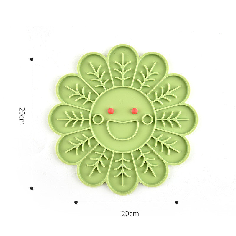 New Food Licking Mat Cat Bowl Pet Dinner Plate Dog Silicone Pet Slow Food Plate Slow Food Bowl Dog Licking Plate Mat