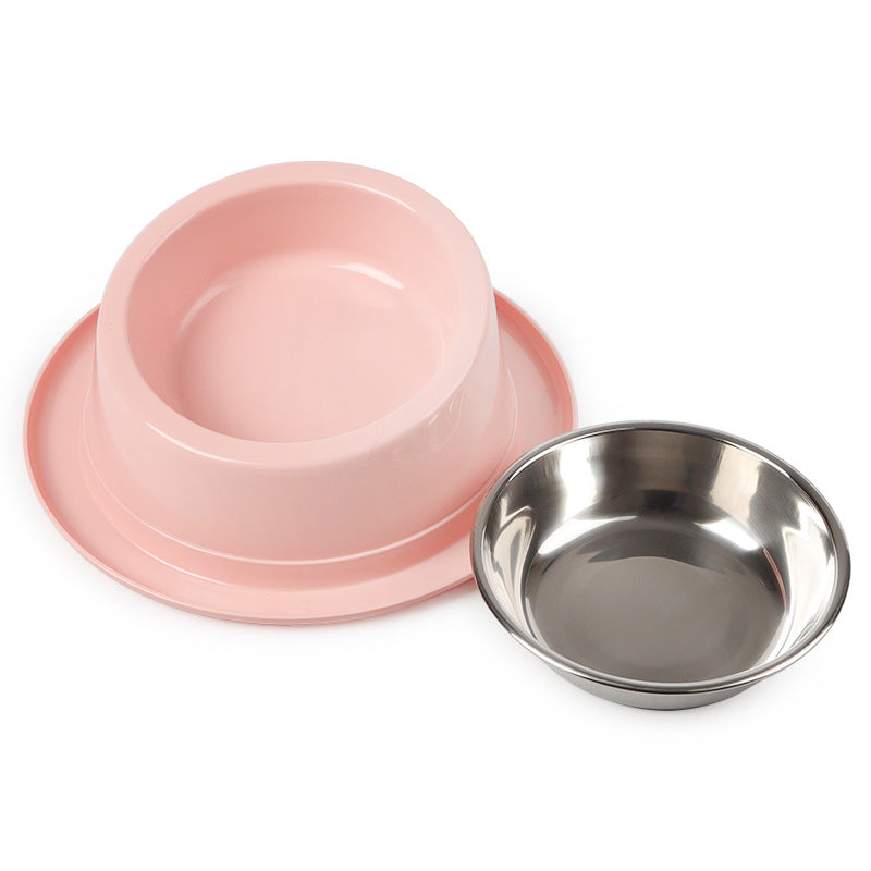 Domestic Stainless Steel Non-Slip Tilting Cat Bowl