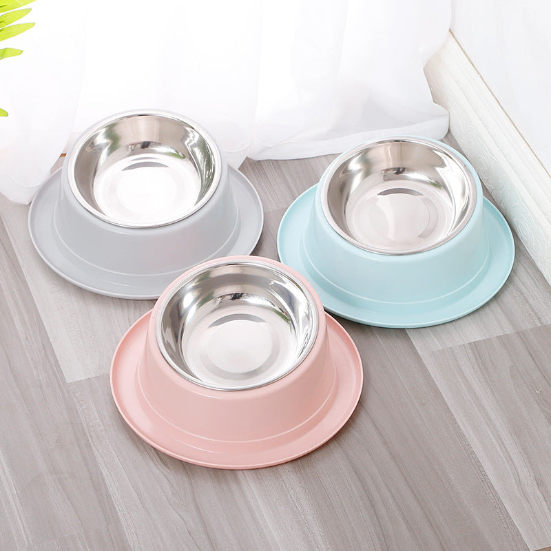 Domestic Stainless Steel Non-Slip Tilting Cat Bowl