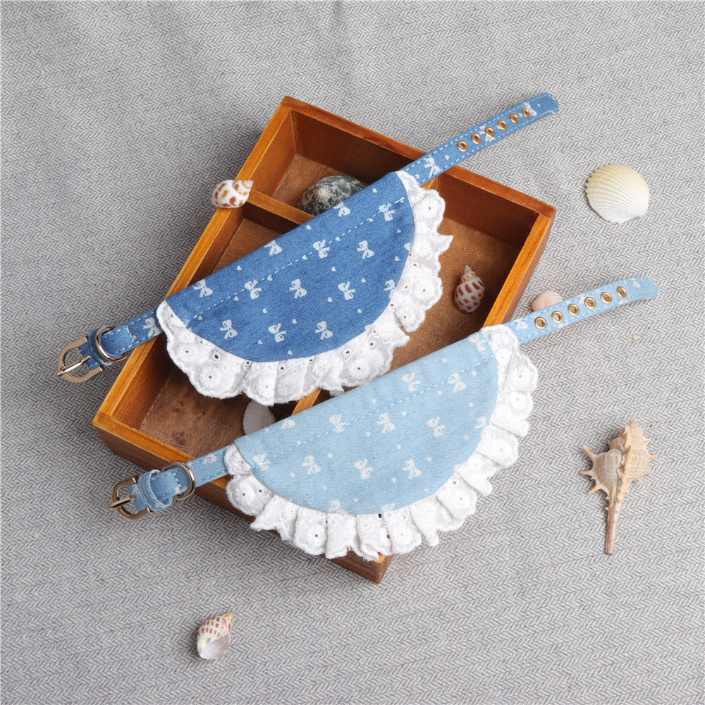 denim mini bib