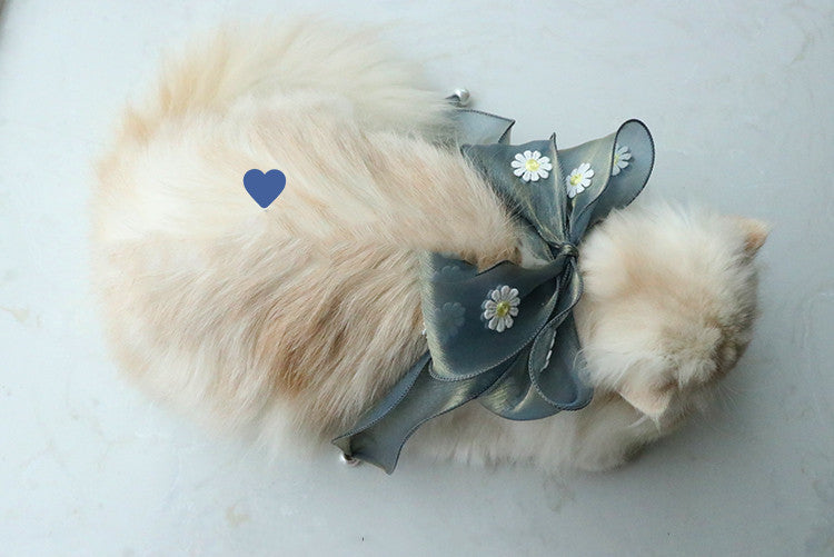 Mermaid Ji Zhuguang Yarn Cat And Dog Collar Headdress
