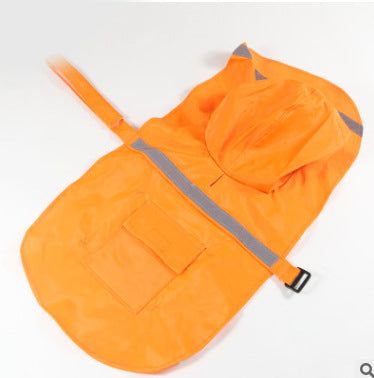 Pet Raincoat Dog Raincoat Labrador Golden Retriever Large and Medium-sized Dog Reflective Waterproof Snowproof Big Dog Clothes