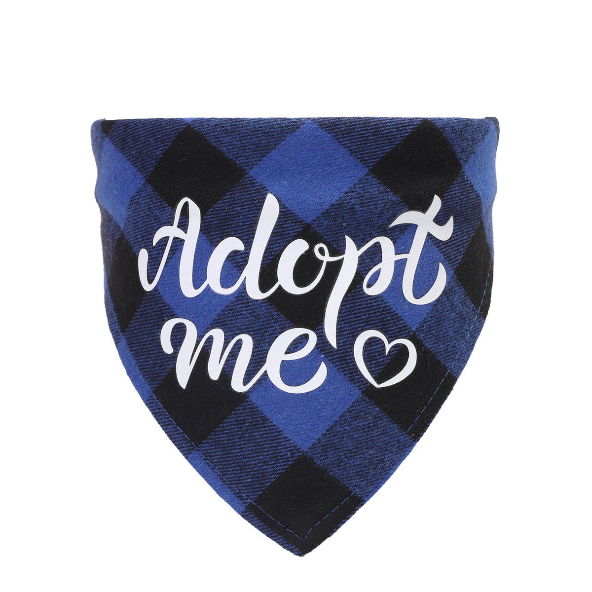 Adopting Pet Triangle Scarf Dog Outdoor Saliva Towel Single-Layer Cotton Plaid Scarf Cat And Dog Accessories