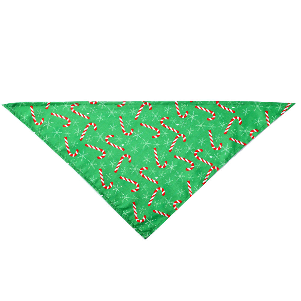 Christmas Pet Saliva Towel Dog Triangle Scarf Cat Decoration Scarf