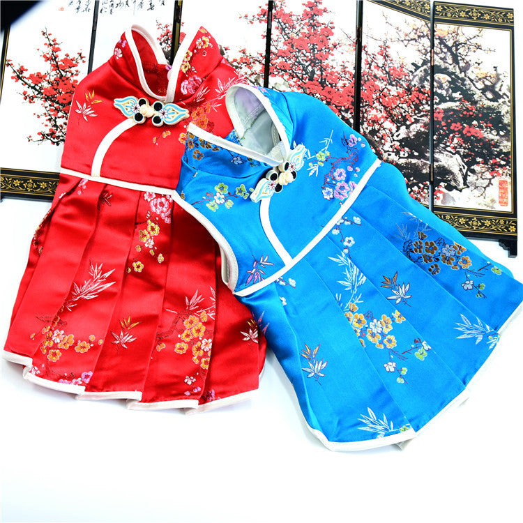 Pet Dog Clothes Cat Clothes Teddy Dog Clothes New Spring, Summer And Autumn Dress