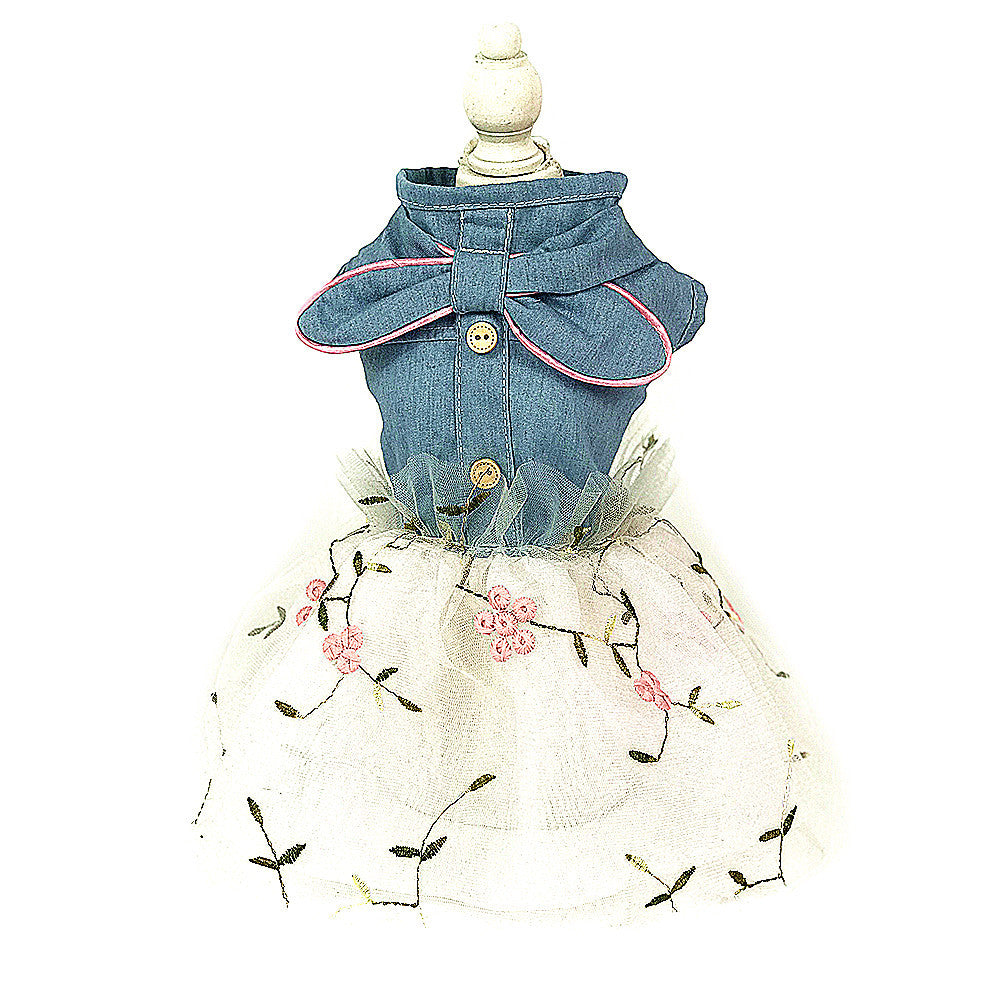 Pet Clothes Puppy Net Yarn Princess Dress Factory Original Direct Wholesale