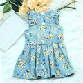 Thin Breathable Denim Stitching Pet Skirt