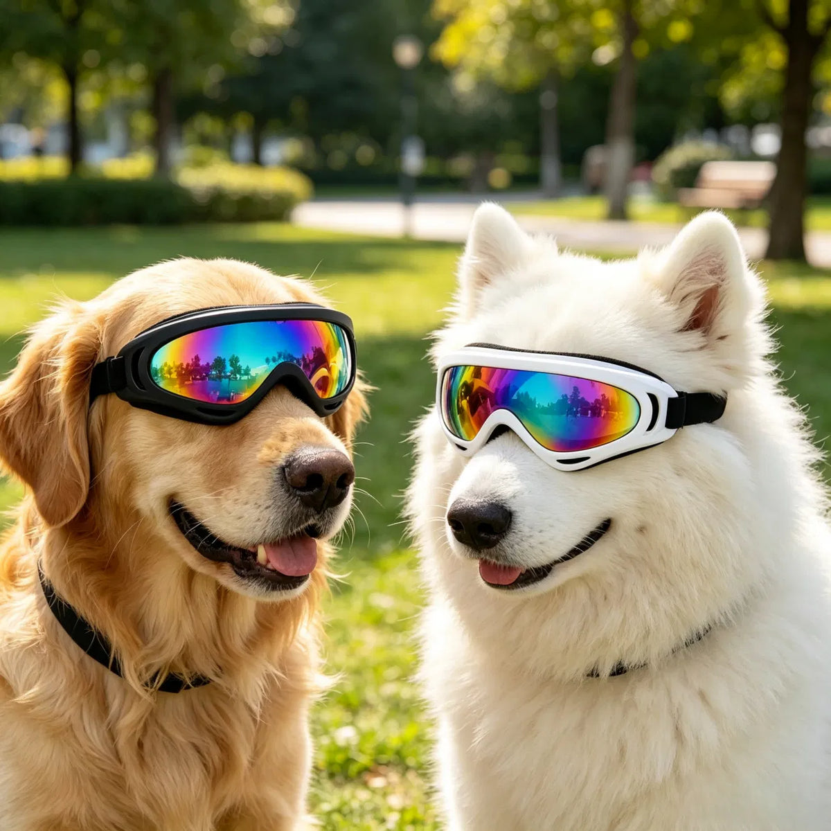 2 Pack Pet Protection Dog Sunglasses Pet Goggles Windproof Eye Wear Adjustable Dog Goggles (US Logistics only For USPS.TK/TMEU only For self-pickup)