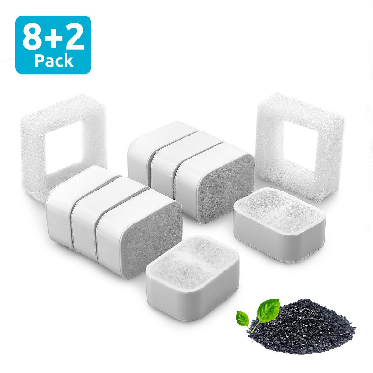 Ceramic Pet Water Dispenser Compatible Filter Element Accessories, Activated Carbon Filter Element Box