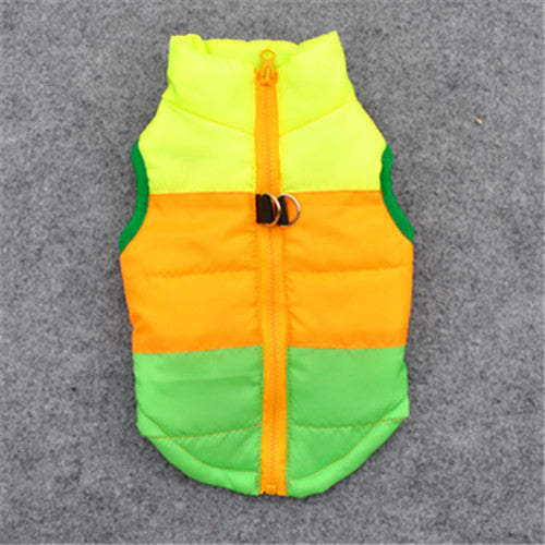 Padded Jacket Waistcoat Vest, Chemical Fiber Cotton, Traction Buckle