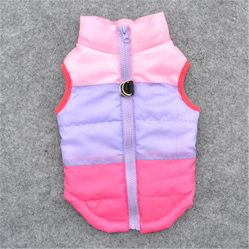 Padded Jacket Waistcoat Vest, Chemical Fiber Cotton, Traction Buckle