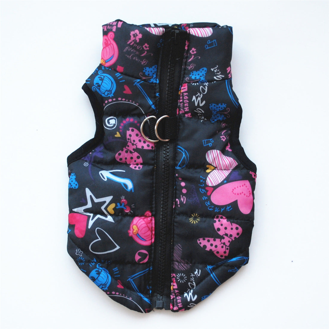 Padded Jacket Waistcoat Vest, Chemical Fiber Cotton, Traction Buckle