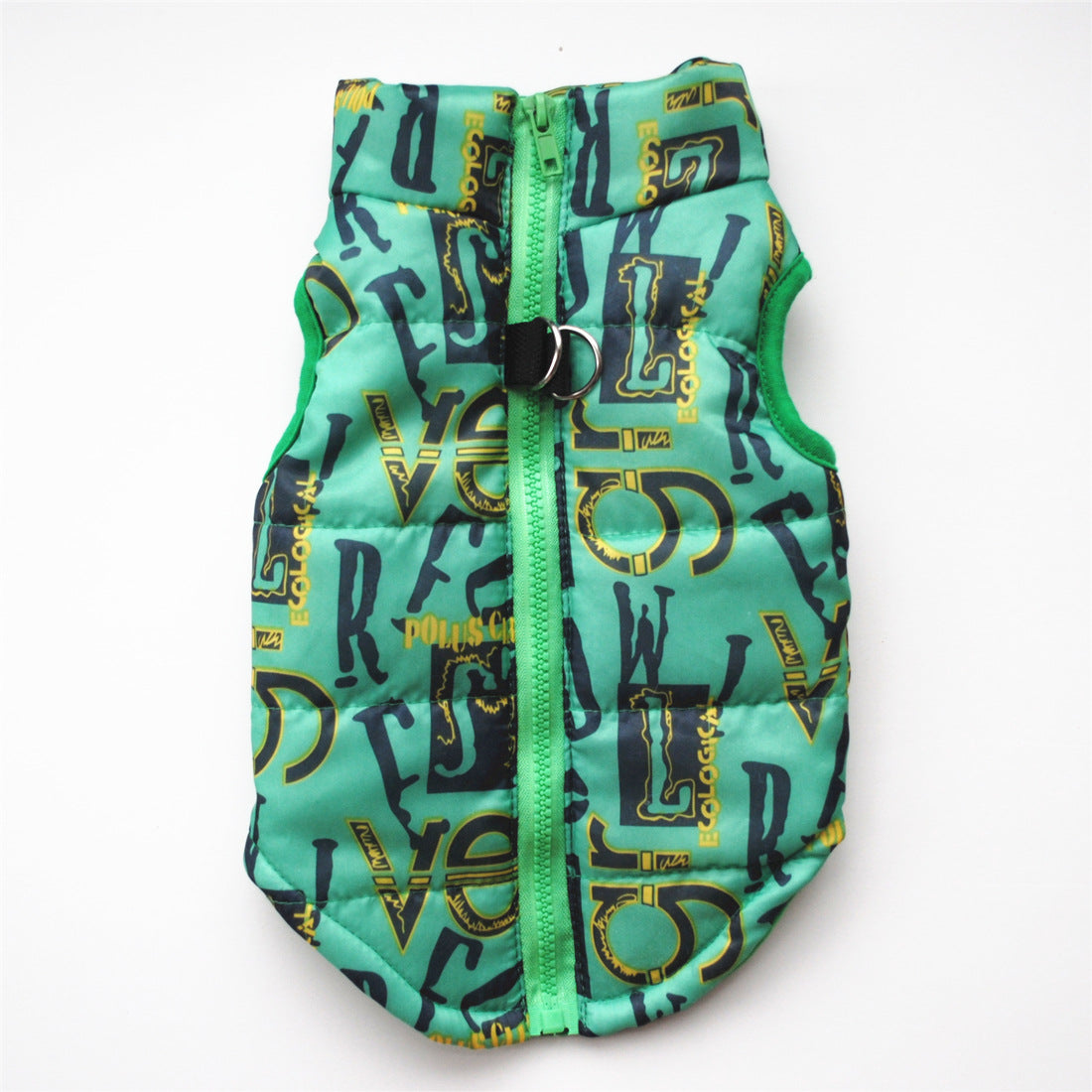 Padded Jacket Waistcoat Vest, Chemical Fiber Cotton, Traction Buckle