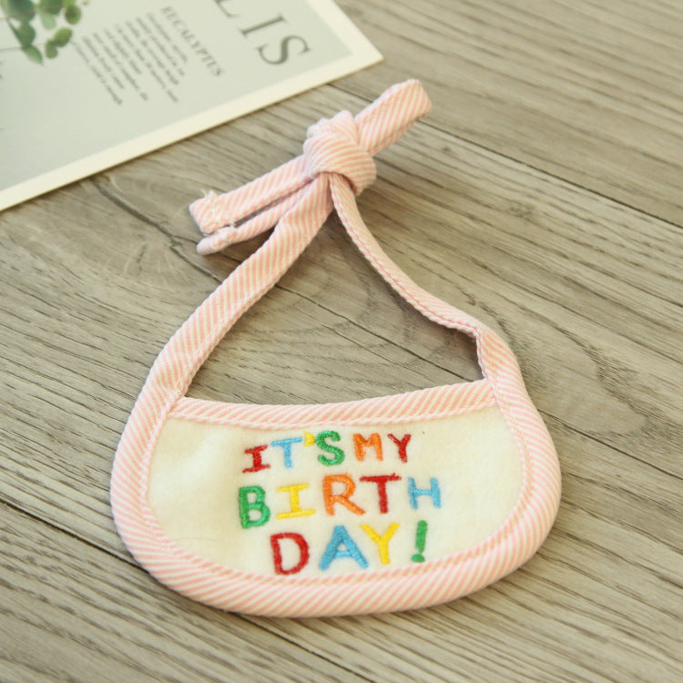 Hand-woven Bib Cat And Dog Bib