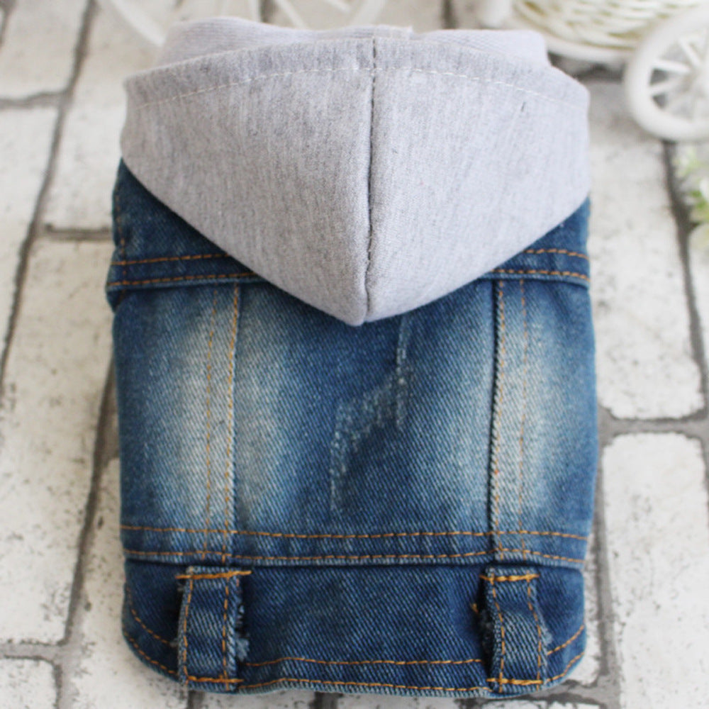 Pet Clothing Gray Hat Cowboy Small Waistcoat