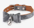 Diagonal Striped Cat Bell Collar