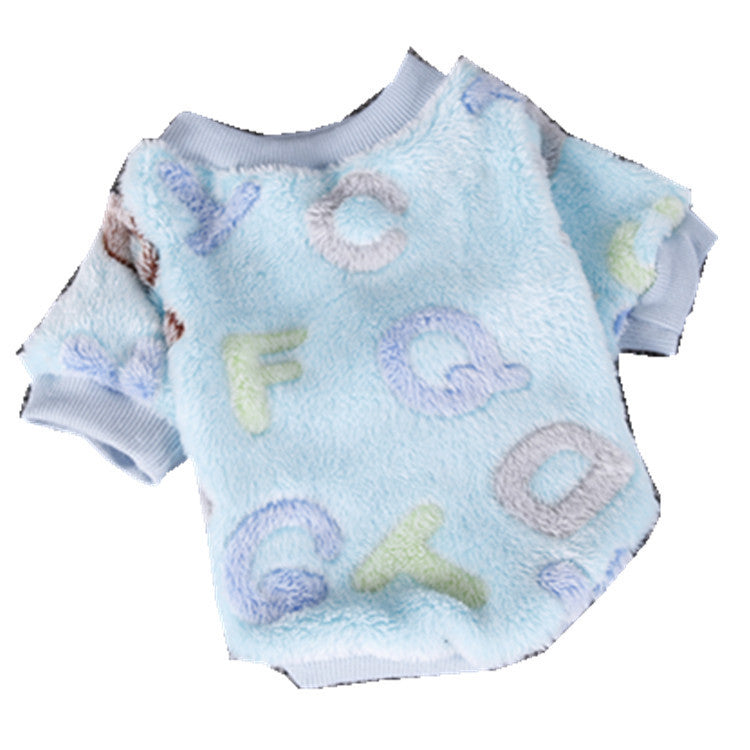 Chihuahua Puppy Clothes For Small Dogs Fleece Soft Dog Clothing Outfit Pajamas Winter Pug Pet Clothes Blue S M L For Yorkie