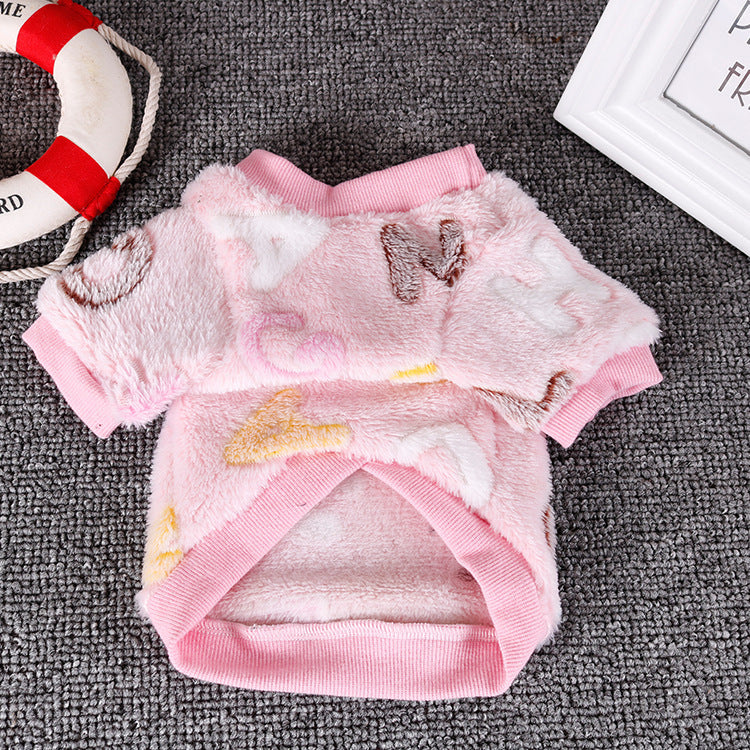 Chihuahua Puppy Clothes For Small Dogs Fleece Soft Dog Clothing Outfit Pajamas Winter Pug Pet Clothes Blue S M L For Yorkie