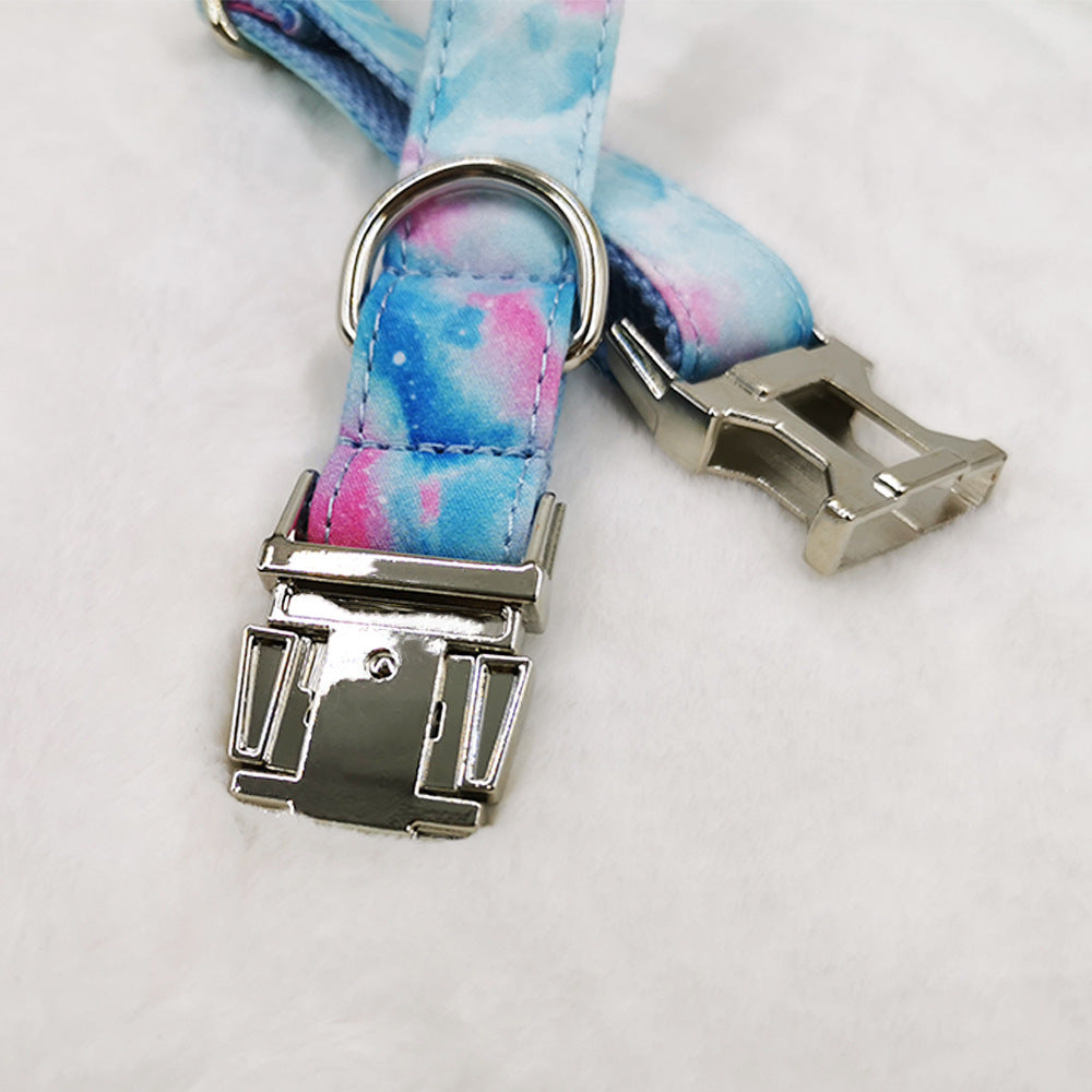 Pet Collar Zinc Alloy Buckle Can Be Engraved Dog Collar