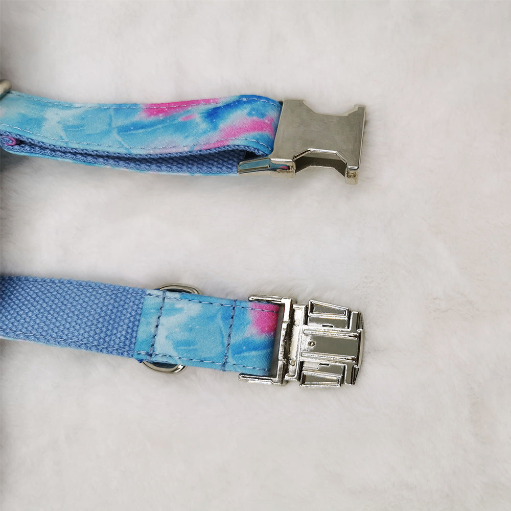 Pet Collar Zinc Alloy Buckle Can Be Engraved Dog Collar